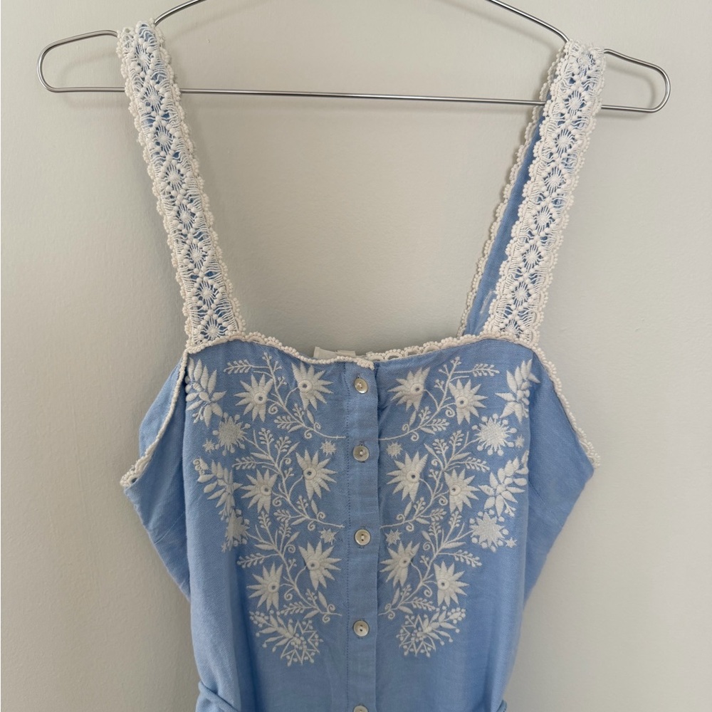 NWOT Louise Misha Embroidered Maxi Dress